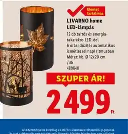 Lidl Livarno home LED-lámpás ajánlat