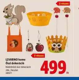 Lidl Livarno Home Őszi dekoráci ajánlat