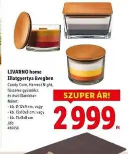 Lidl Livarno Home Illatgyertya üvegben ajánlat