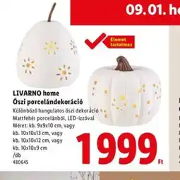 Lidl Livarno Home Őszi porcelándekoráci ajánlat