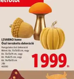 Lidl Livarno Home Őszi terrakotta dekoráci ajánlat