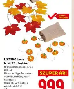 Lidl Livarno Home Mini LED-fényfüzér ajánlat