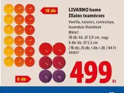 Lidl Livarno Home Illatos teamécsek ajánlat