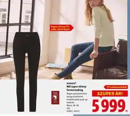 Lidl Esmera Női Super Skinny Farmernadrág ajánlat