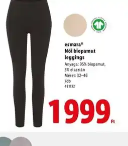 Lidl Esmara Női biopamut leggings ajánlat