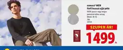 Lidl esmara Men Férfi hosszú ujjú pl ajánlat