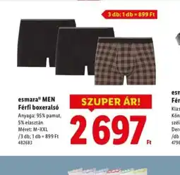 Lidl Esmara Men Férfi Boxerals ajánlat