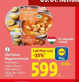 Lidl Chef Select Magyaros levesek ajánlat