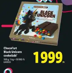 Lidl Chocol'art Black Unicorn csokoládé ajánlat