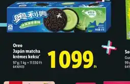 Lidl Oreo Japán matcha krémes keksz ajánlat