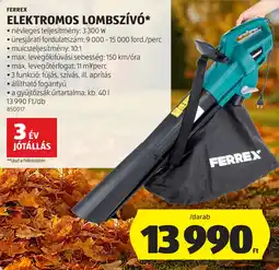 ALDI Ferrex elektromos lombszívó ajánlat