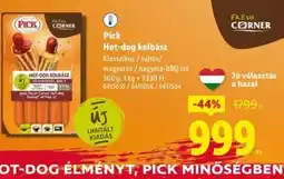 Lidl Pick Hot-dog kolbász ajánlat