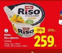Lidl Müller Riso tejberizs ajánlat