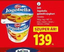 Lidl Zott Jogobella gyümölcsjoghurt ajánlat
