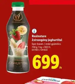 Lidl Realnature Zsírszegény joghurtital ajánlat