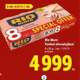 Lidl Rio Mare Tonhal olívaolajban ajánlat