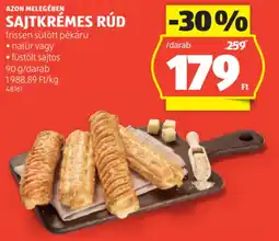 ALDI Azon Melegeben Sajtkrémes rúd ajánlat