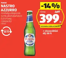 ALDI Peroni Nastro Azzurro ajánlat
