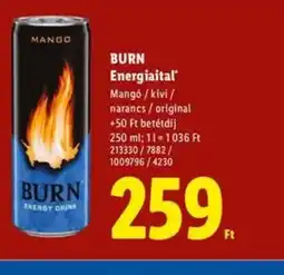 Lidl Burn Energiaital ajánlat
