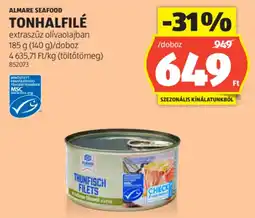 ALDI Almare Seafood Tonhalfilé ajánlat