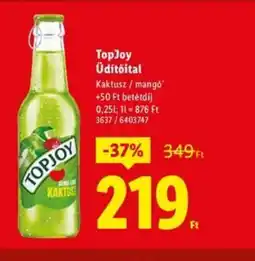 Lidl TopJoy Üdítőital ajánlat