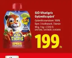 Lidl Si Vita Tigris Gyümölcspüré ajánlat