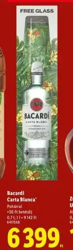 Lidl Bacardi Carta Blanca ajánlat