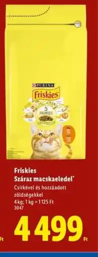 Lidl Friskies Száraz macskaeledel ajánlat