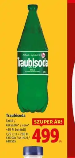 Lidl Traubisoda ajánlat