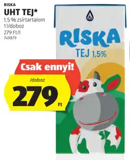 ALDI Riska UHT tej 1,5% ajánlat