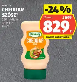ALDI Develey Cheddar szósz ajánlat