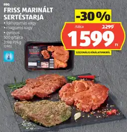 ALDI BBQ Friss marinált sertéstarja ajánlat