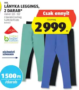 ALDI L&D Lányka leggings ajánlat
