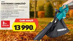 ALDI Ferrex elektromos lombszívó ajánlat