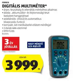 ALDI Ferrex Digitális multiméter ajánlat