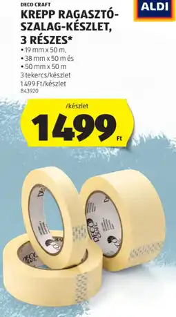 ALDI Deco Craft Krepp ragasztó- szalag-készlet ajánlat