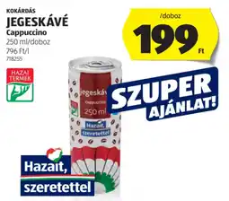 ALDI Kokárdás jegeskávé Cappuccino ajánlat