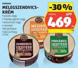 ALDI Primana melegszendvics-krém ajánlat