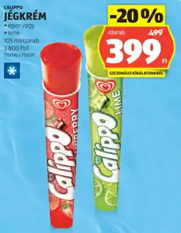 ALDI Calippo jégkrém ajánlat