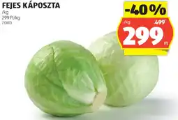 ALDI Fejes káposzta ajánlat