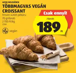 ALDI Azon Melegében Többmagvas vegán croissant ajánlat