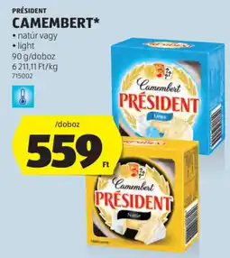 ALDI Président Camembert ajánlat