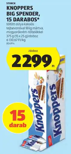 ALDI Storck Knoppers Big Spender ajánlat