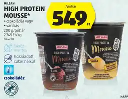 ALDI Milsani High Protein mousse ajánlat