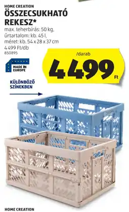 ALDI Home Creation összecsukható rekesz ajánlat