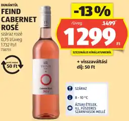 ALDI Dunántúl Feind cabernet rosé ajánlat