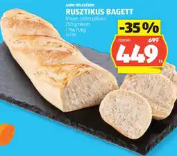 ALDI Azon Melegében Rusztikus bagett ajánlat