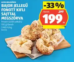 ALDI Azon Melegében Bajor jellegű fonott kifli sajttal megszórva ajánlat