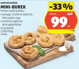ALDI Azon Melegében Mini-burek ajánlat