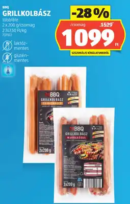 ALDI BBQ Grillkolbász ajánlat